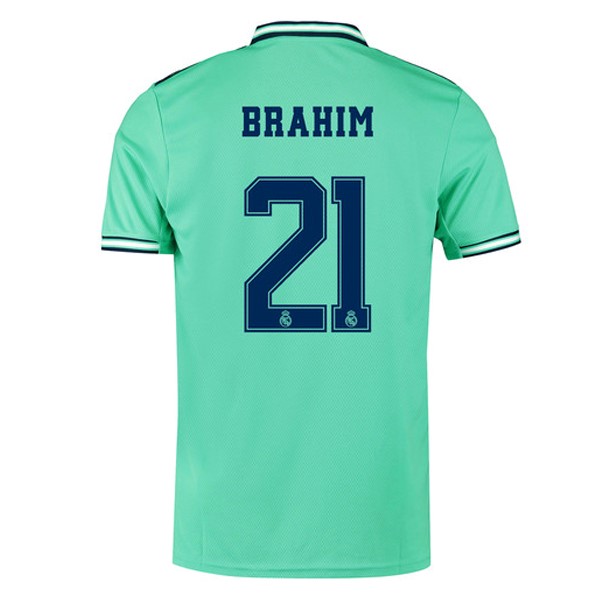 Trikot Real Madrid NO.21 Brahim Ausweich 2019-20 Grün Fussballtrikots Günstig